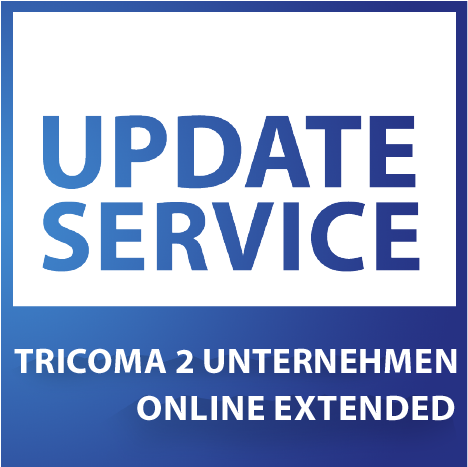 Update-Service zu tricoma 2 Unternehmen online - EXTENDED (jährliche Kosten)